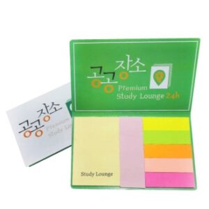 수첩형 포스트잇50*76(20매)+25*76(20매)+형광오색지(20매) (특-013)