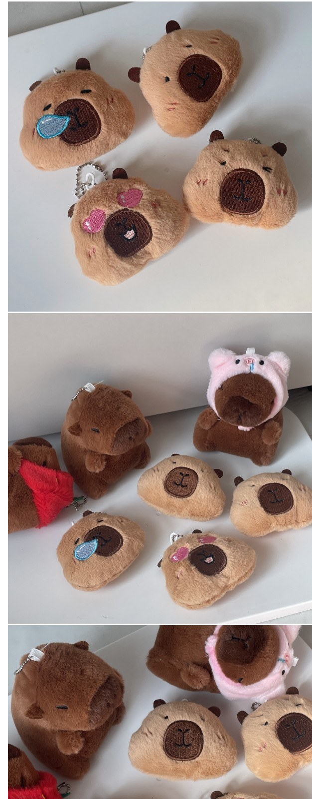 카피바라 인형 키링 열쇠고리 차키 피큐어 상세 이미지
