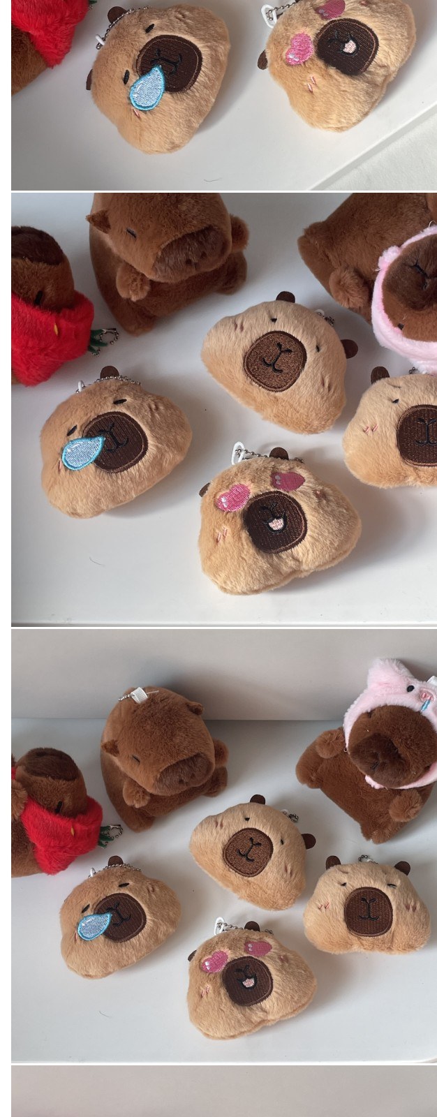카피바라 인형 키링 열쇠고리 차키 피큐어 상세 이미지