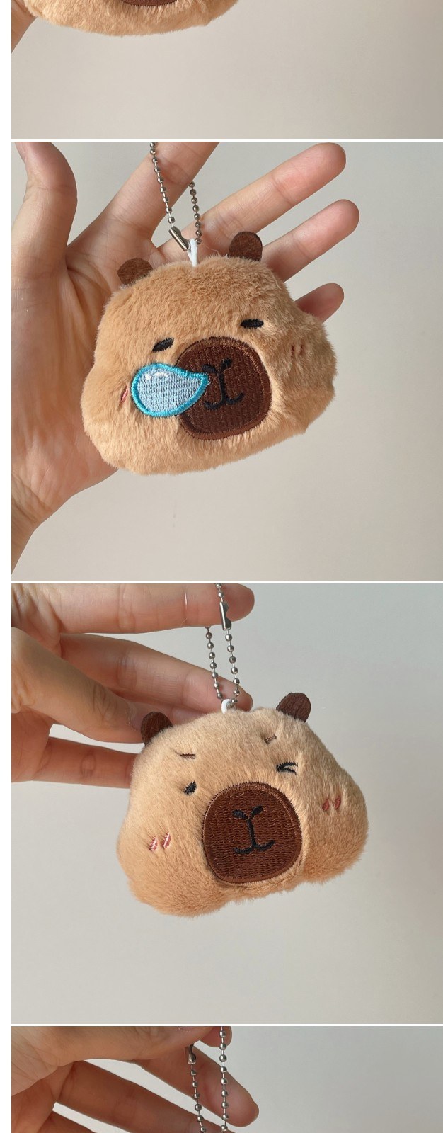 카피바라 인형 키링 열쇠고리 차키 피큐어 상세 이미지