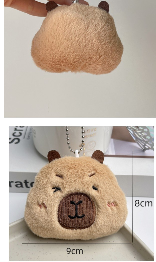 카피바라 인형 키링 열쇠고리 차키 피큐어 상세 이미지