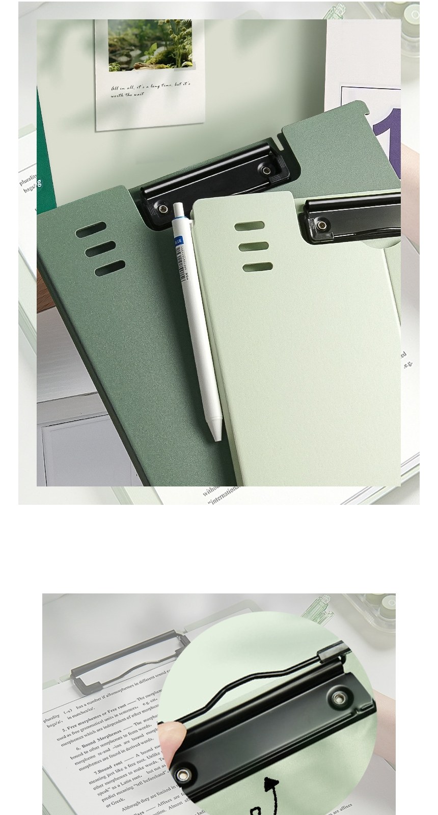 파스텔클립보드 A4서류판 A4바인더 파일보드 서류받침 상세 이미지