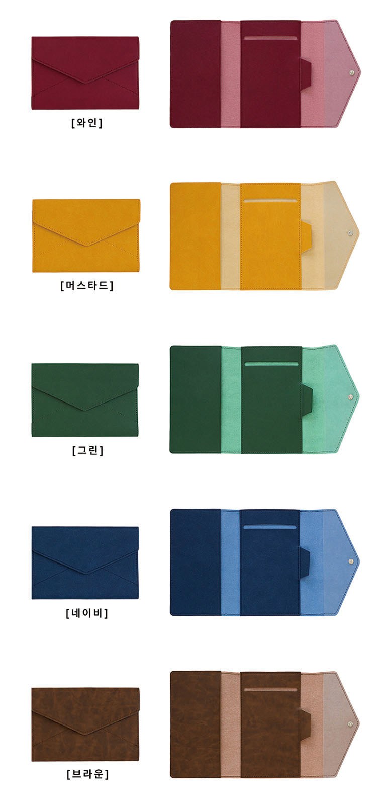 Classic Leather 포켓형 메모패드(48절) 상세 이미지