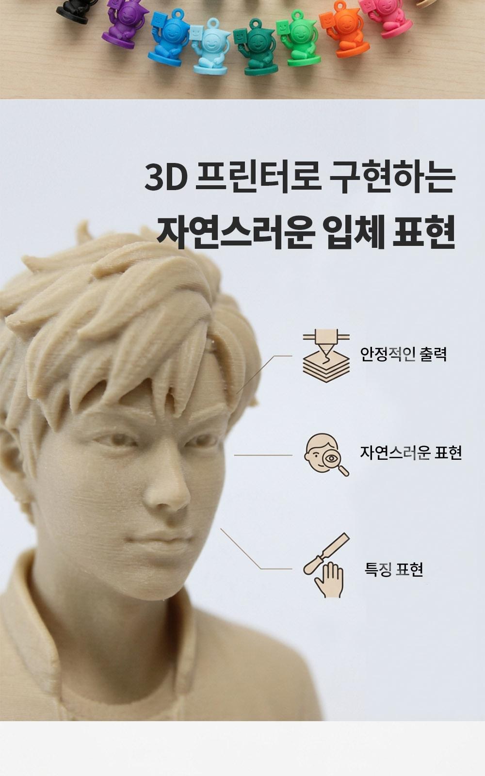 커스텀 3D 프린터 피규어 + 케이스 [실사 프린트 주문 제작 만들기 인물 사람 굿즈 개인 실물 출력 대행] 상세 이미지